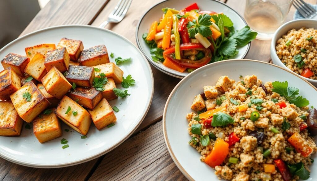 High-Protein Vegan Meals with Tofu and Tempeh High-Protein Vegan Meals with Tofu and Tempeh