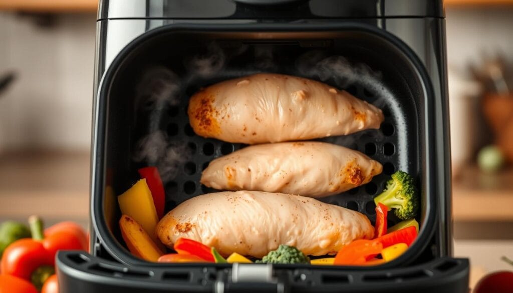 Air Fryer Chicken Breast Cooking Process Air Fryer Chicken Breast Cooking Process