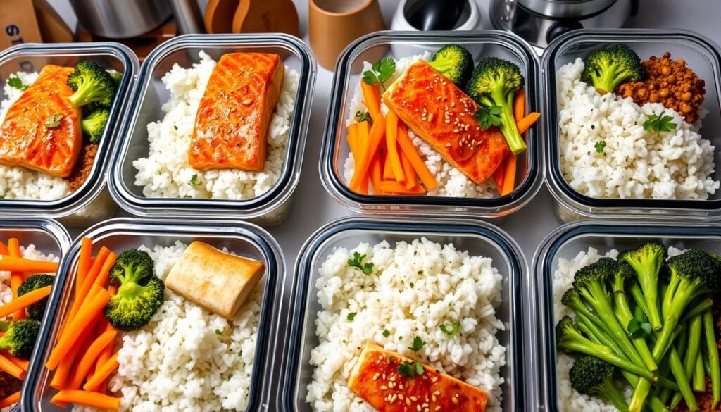 Salmon Rice Bowl Meal Prep Storage Salmon Rice Bowl Meal Prep Storage