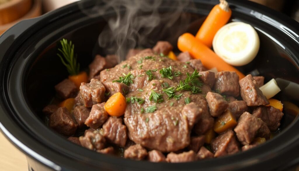 Slow Cooker Beef Heart Cooking Process Slow Cooker Beef Heart Cooking Process