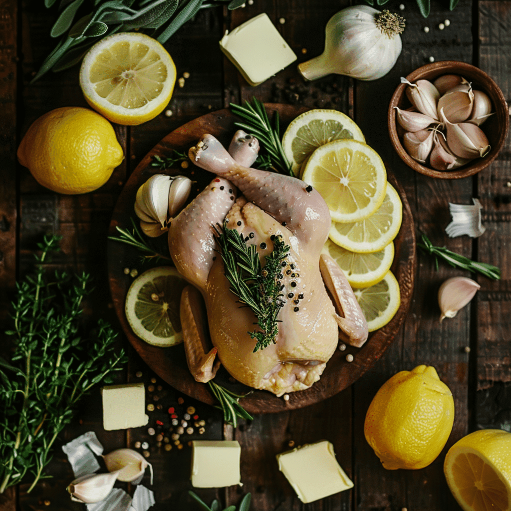 Ingredients for Herb-Roasted Chicken