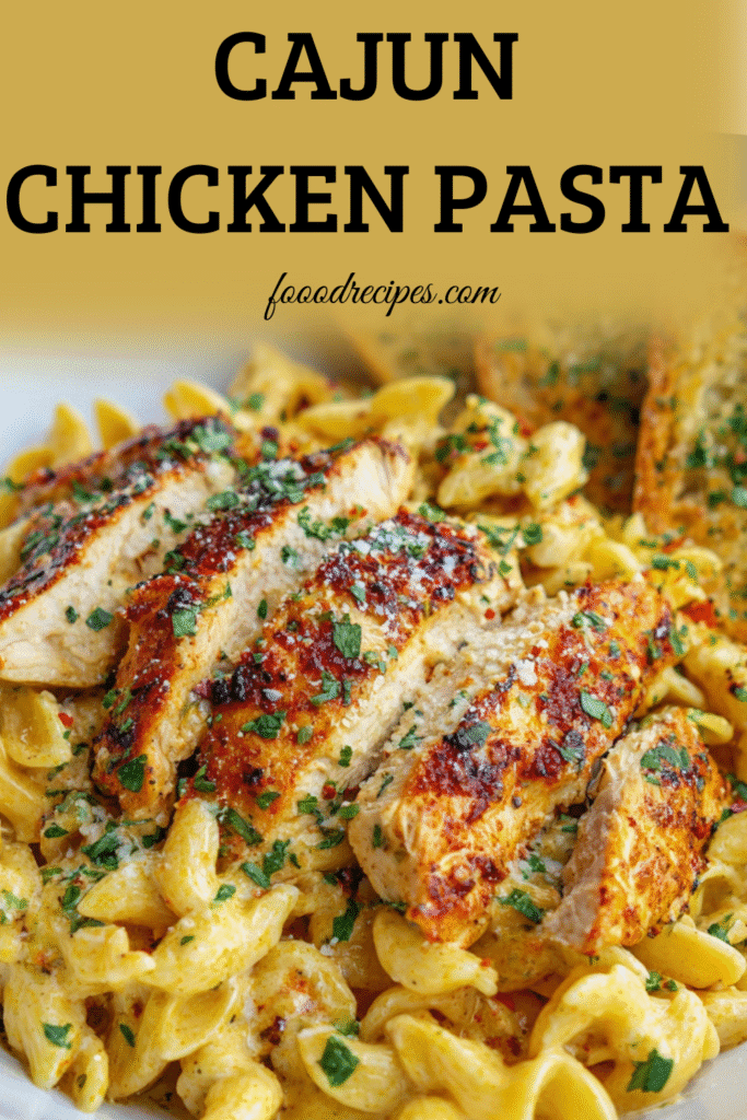 Creamy Cajun Chicken Pasta with seared chicken and creamy sauce