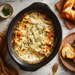 Chicken Alfredo Lasagna Slow Cooker ready in crockpot