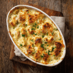 Cream Cheese Chicken Casserole freshly baked