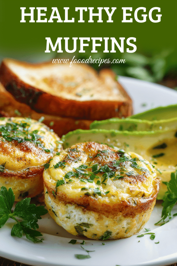 Healthy Egg Muffins for Meal Prep with Toast and Avocado