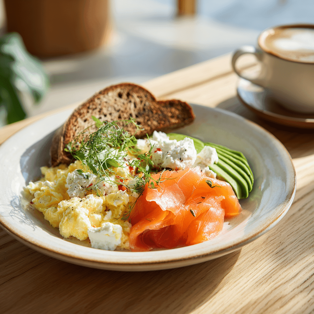 Easy High-Protein Breakfast Recipes served in a balanced breakfast bowl