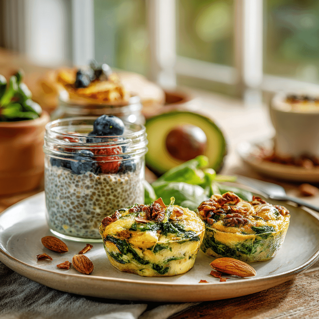 Make-Ahead Protein Breakfast Recipes plated and ready to serve