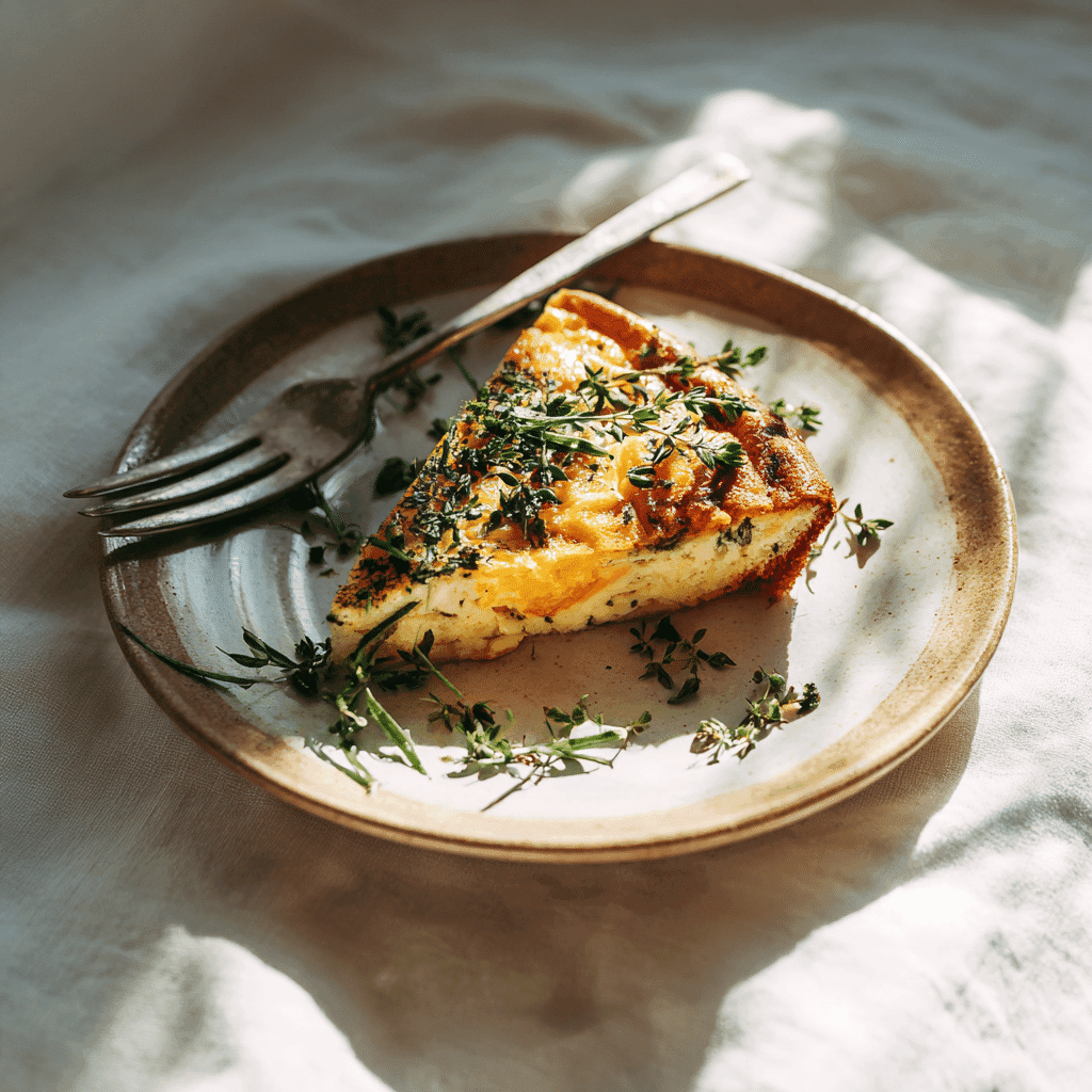 Serving baked protein breakfast recipes slice