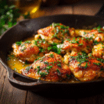 5 ingredient garlic butter chicken in skillet