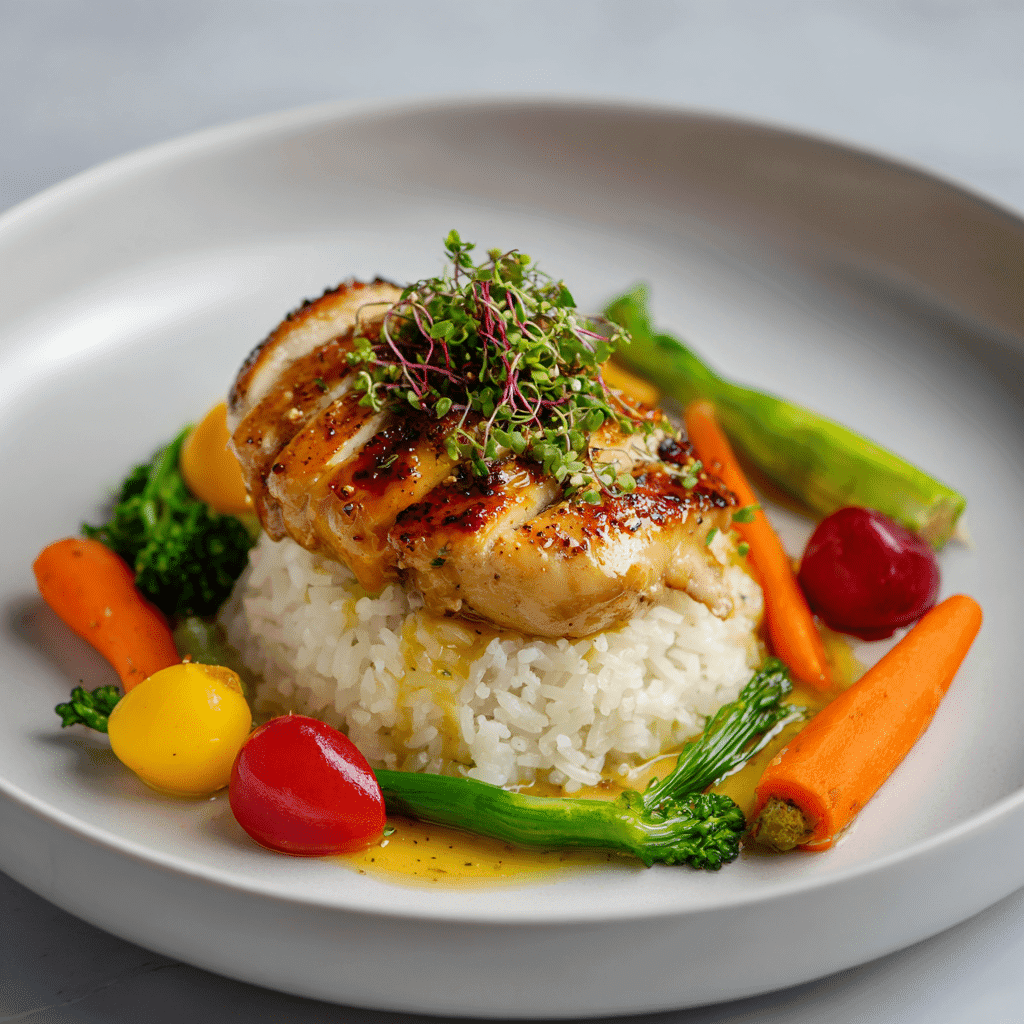 Serving crockpot honey mustard chicken