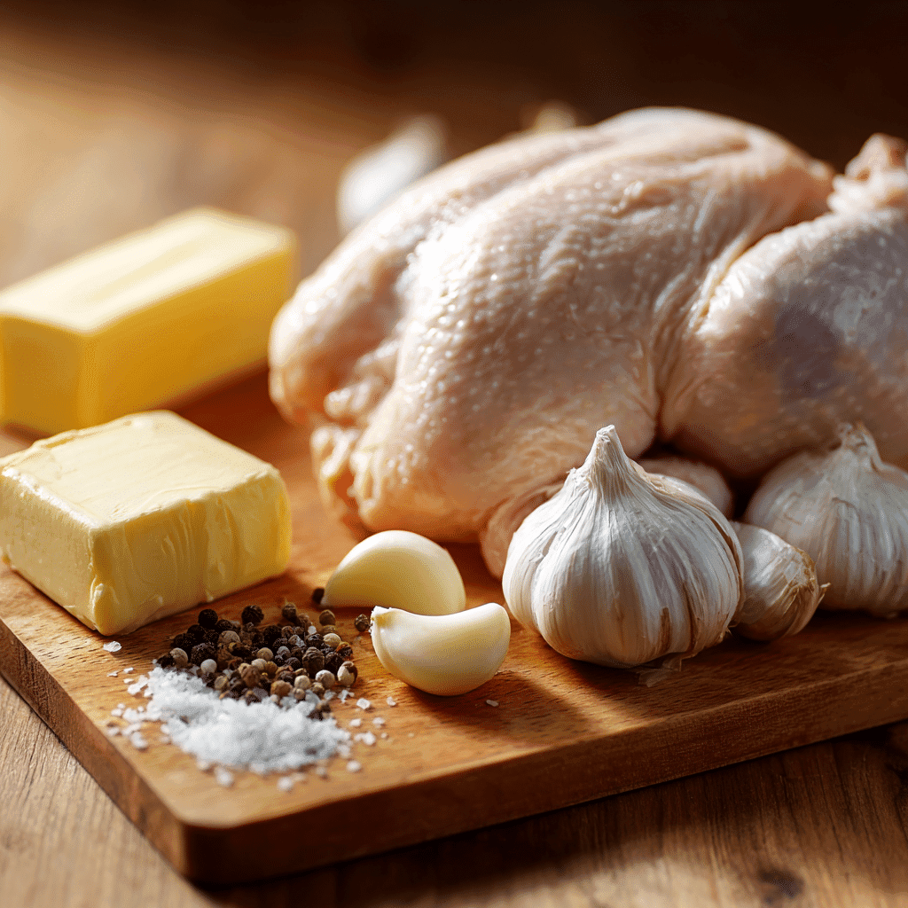ingredients for 5 ingredient garlic butter chicken