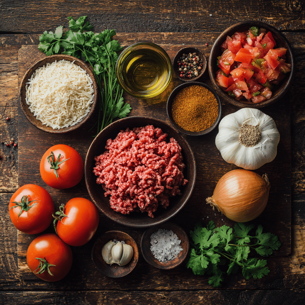ingredients for lazy crockpot taco beef dinner