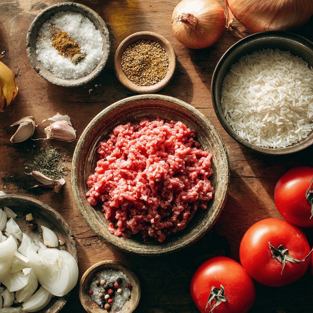 ingredients for ground beef dinner ready in 30 minutes