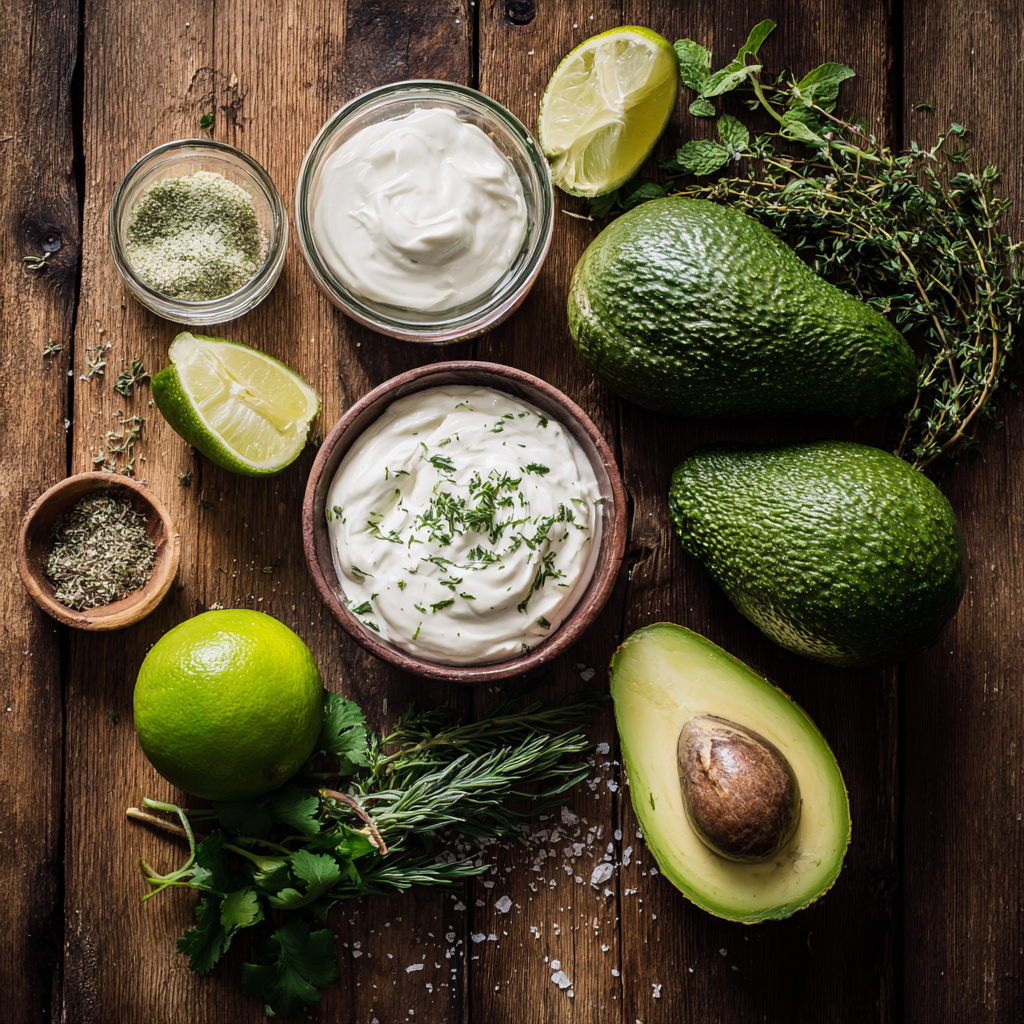 avocado ranch dip ingredients