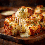 cheesy garlic bread bites crispy and cheesy