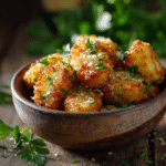 Parmesan Crusted Potato Bites crispy golden texture